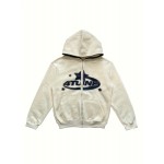 Y2K Letter & Star Print Sweatshirt, Long Sleeve Crew Neck Zip Up Hoodies Sweatshirts, Women's Clothing